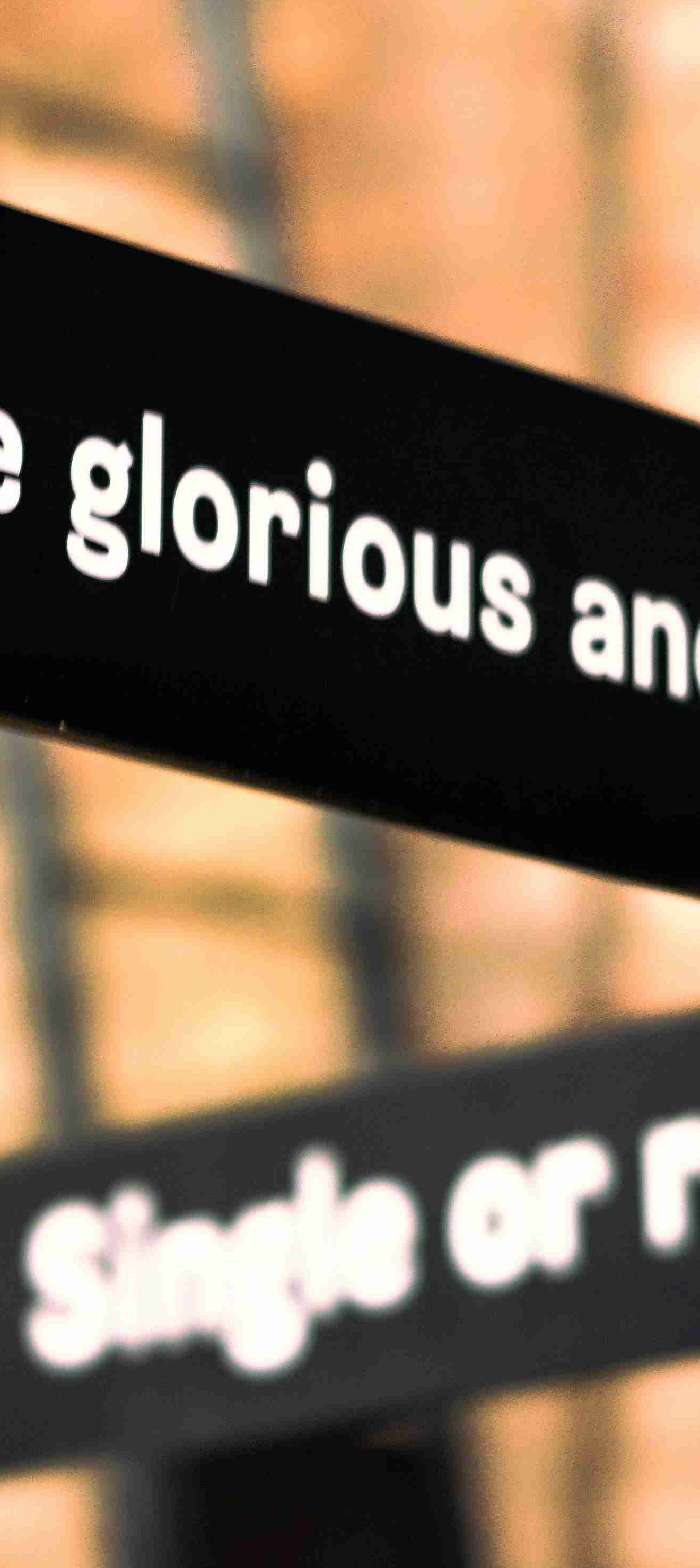 Sign post pointed to the glorious and unknown